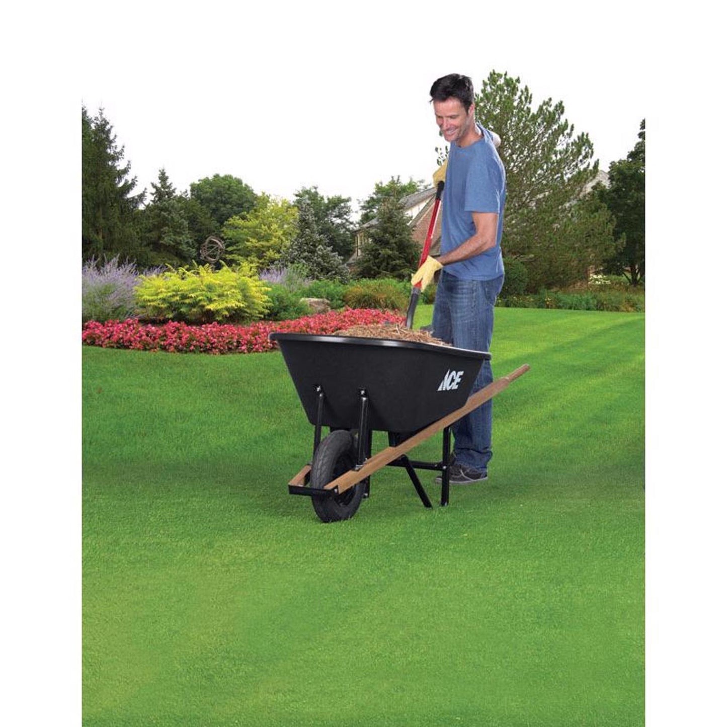  Ace Poly Residential Wheelbarrow 6 Cu Ft