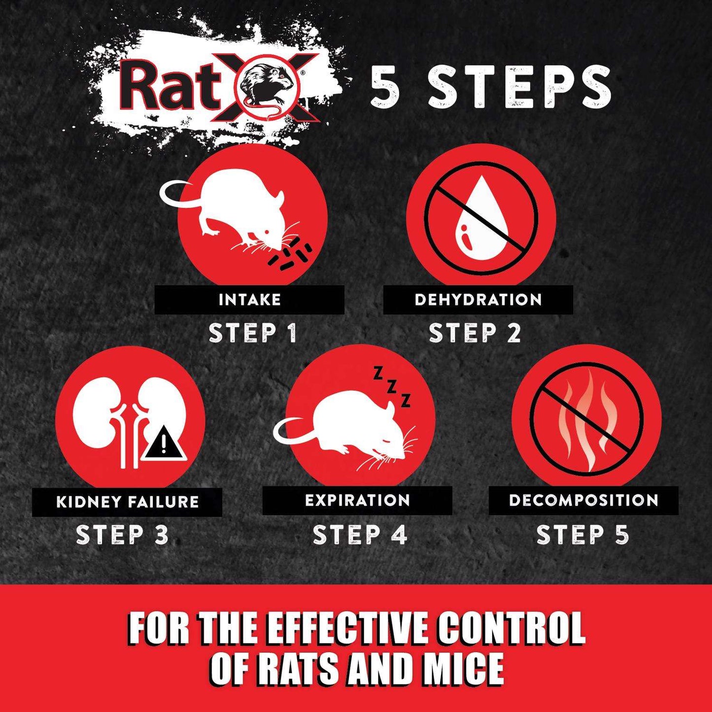  RatX Non-Toxic Bait Pellet Throw Pack For Mice And Rats 6 Pk