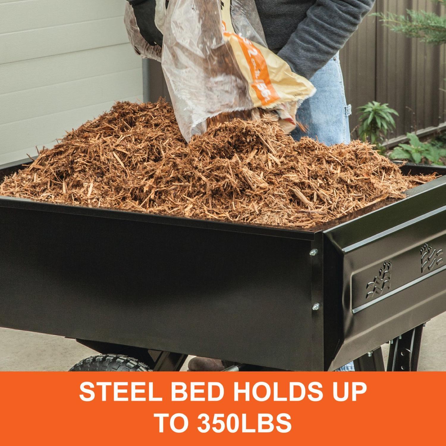  Agri-Fab Steel Tow Behind Utility Cart 10 Cu Ft
