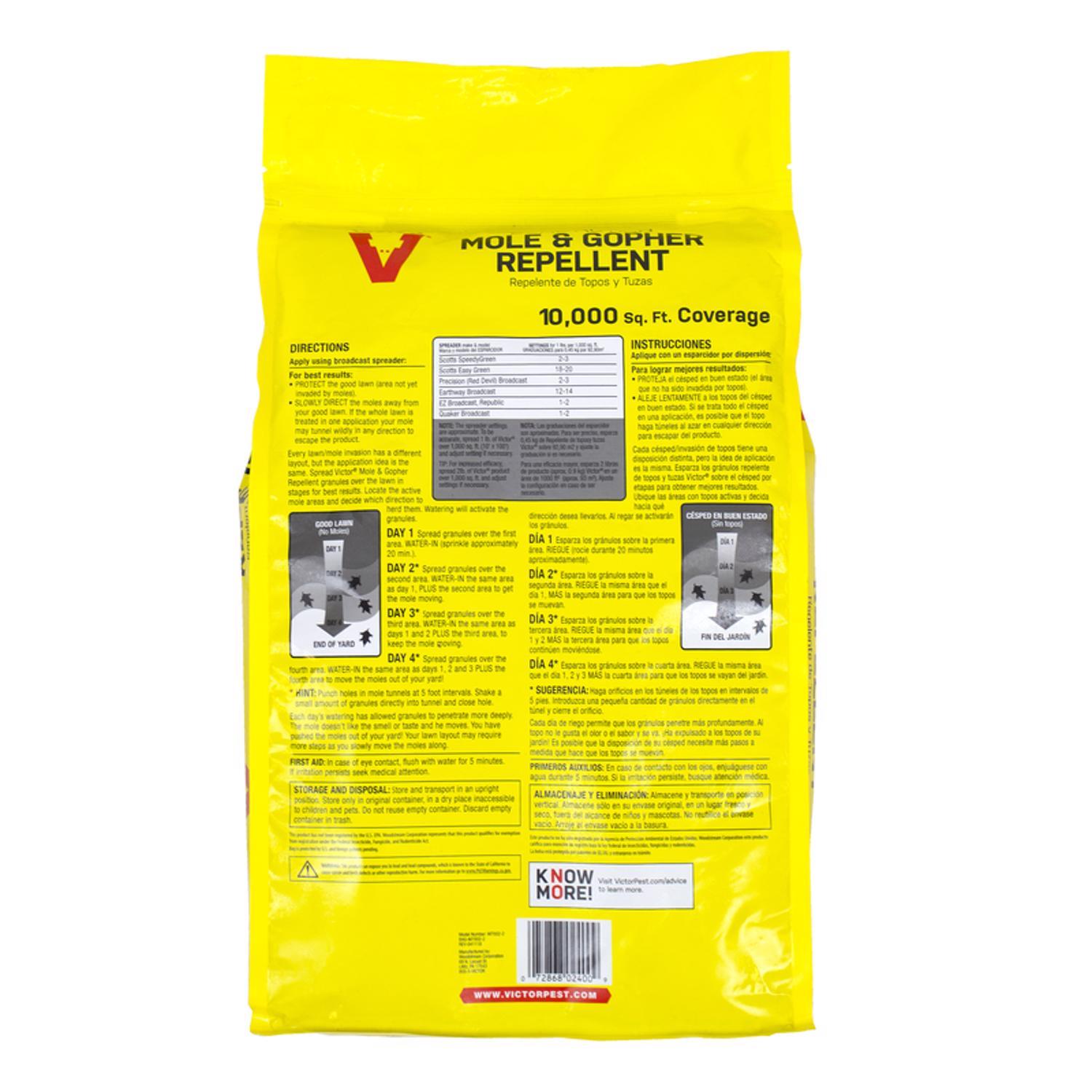  Victor Dual Action Animal Repellent Granules For Gophers And Moles 10 Lb