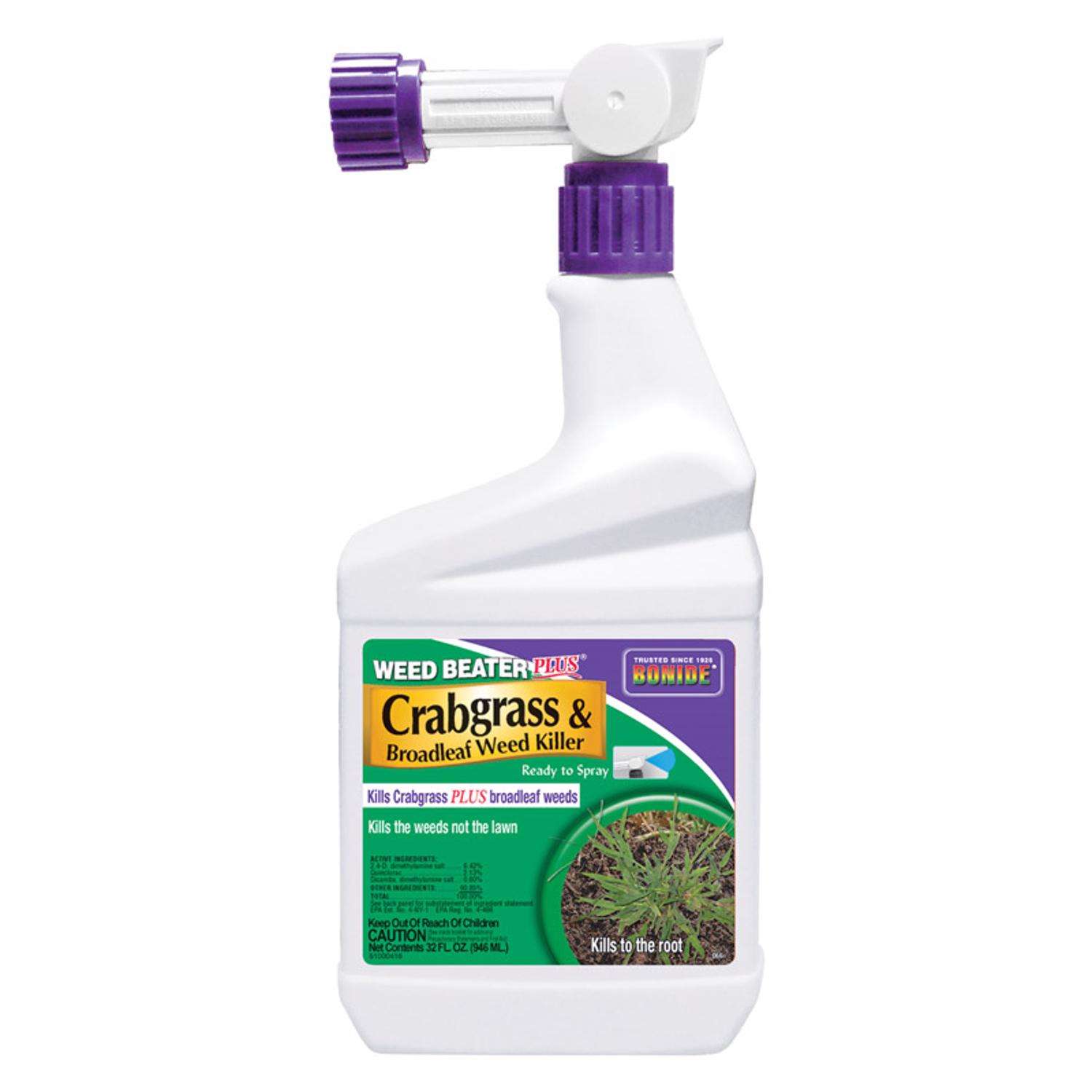  Bonide Weed Beater Plus Weed And Crabgrass Killer RTS Hose-End Concentrate 32 Oz