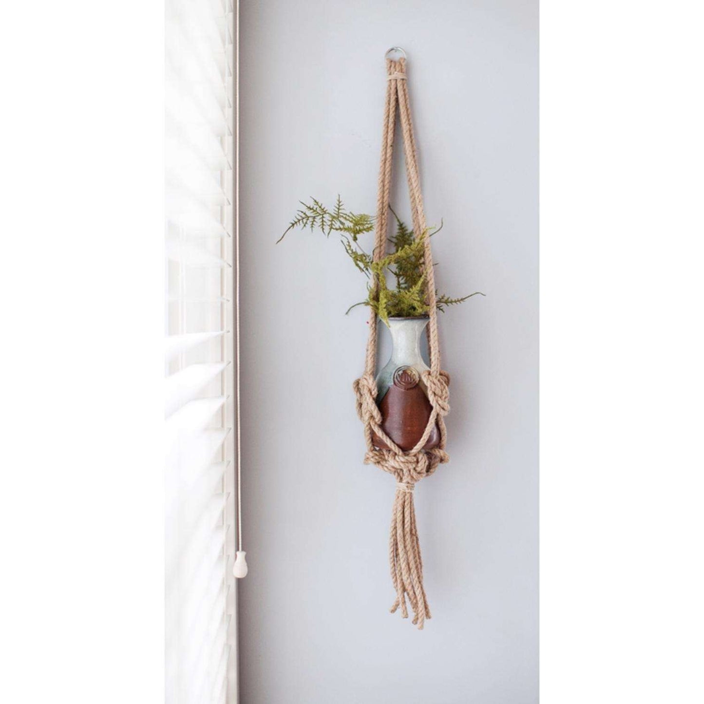  Primitive Planters Natural Jute 30 In. H Knotted Plant Hanger 1 Pk