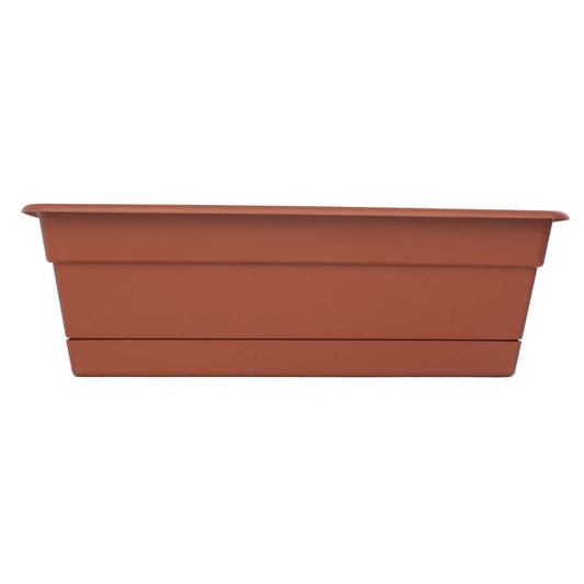  Bloem 5.75 In. H X 30 In. W X 7.5 In. D Plastic Window Box Terracotta