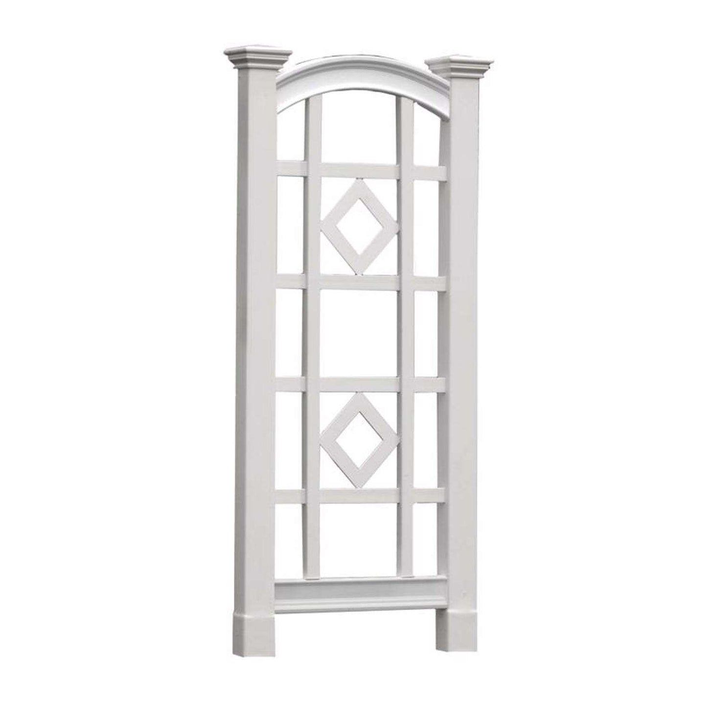  Vita Milan 59.25 In. H White Vinyl Garden Trellis