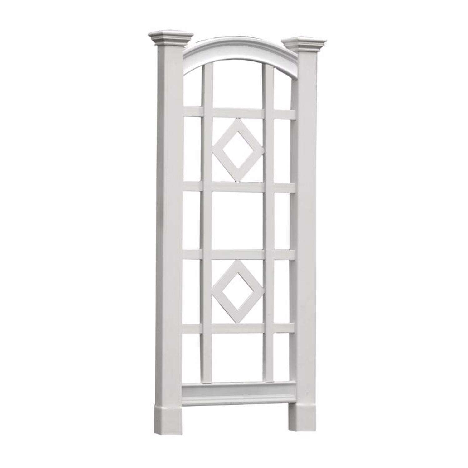  Vita Milan 59.25 In. H White Vinyl Garden Trellis