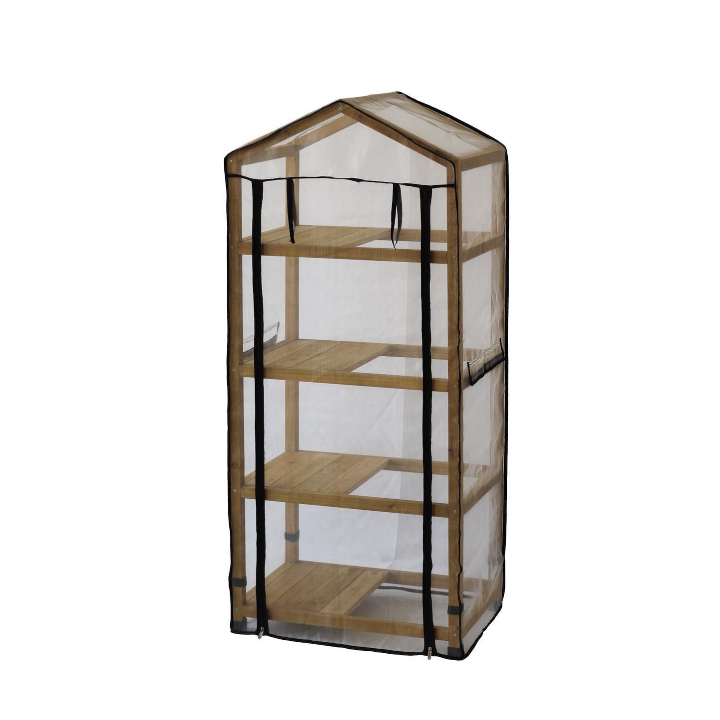  VegTrug Nursery Greenhouse Natural 28 In. W X 19.5 In. D X 62 In. H 4-Tier Mini Growhouse