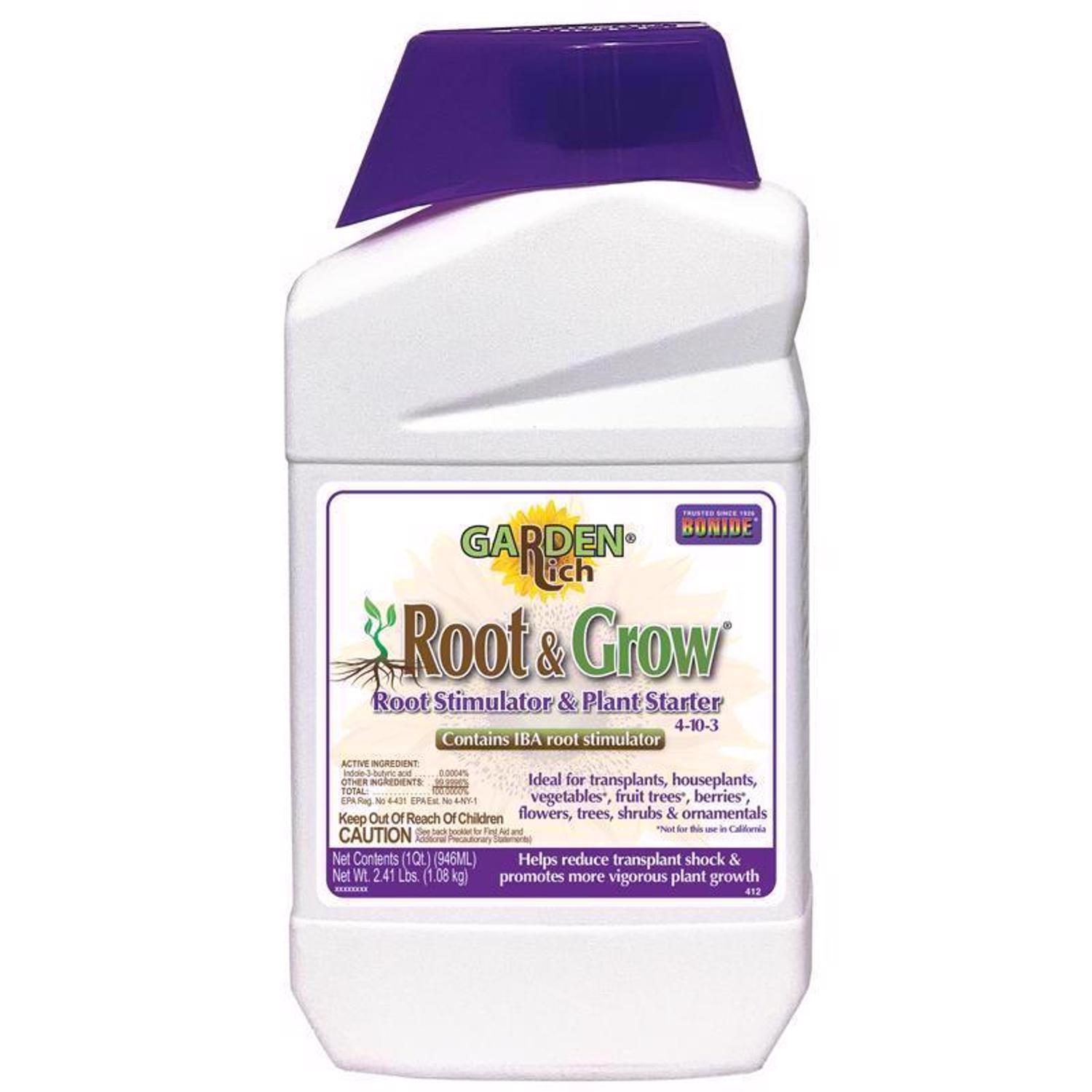  Bonide Garden Rich Root & Grow Liquid Root Stimulator & Plant Starter 1 Qt