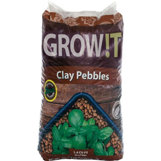  GROW!T Brown Clay Pebbles 1.4 Cu Ft 40 L