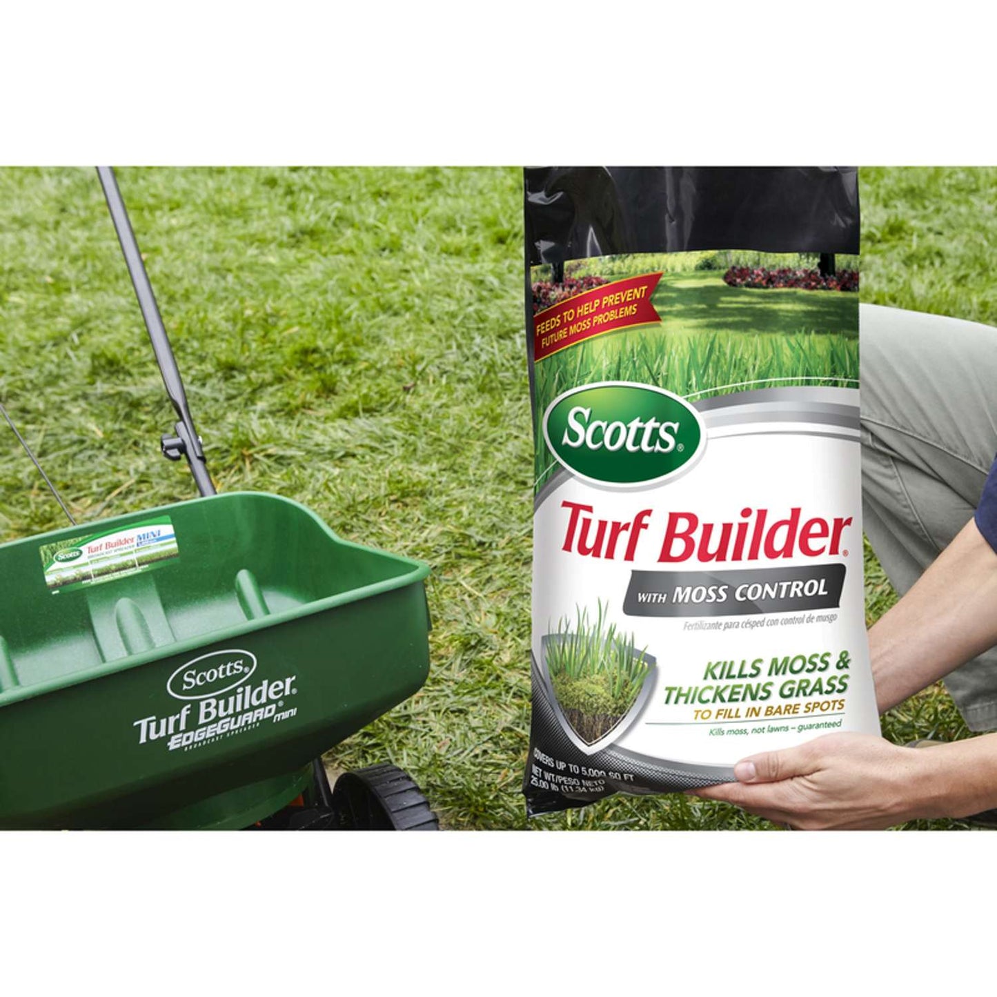  Scotts Turf Builder Moss And Fungus Control Lawn Fertilizer For All Grasses 10000 Sq Ft