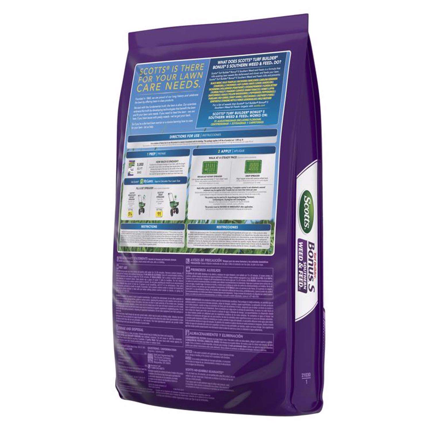  Scotts Turf Builder Bonus S Weed Killer Granules 17.24 Lb