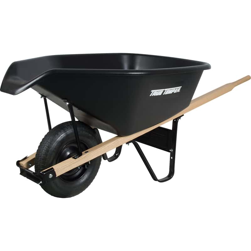  True Temper EZ Pour Poly Residential Wheelbarrow 6 Cu Ft