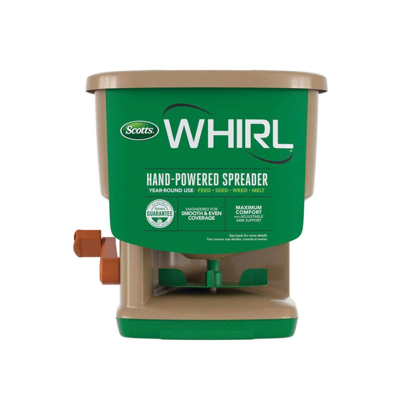  Scotts Whirl Handheld Spreader For Fertilizer/Ice Melt/Seed