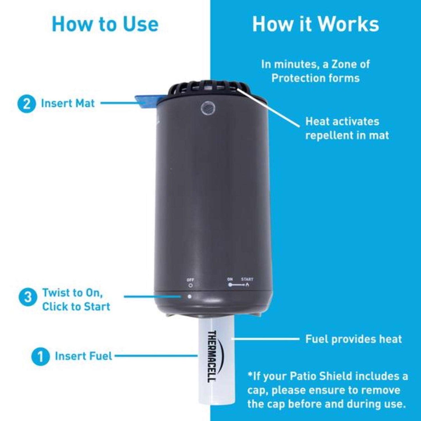  Thermacell Patio Shield Insect Repellent Device Device For Mosquitoes
