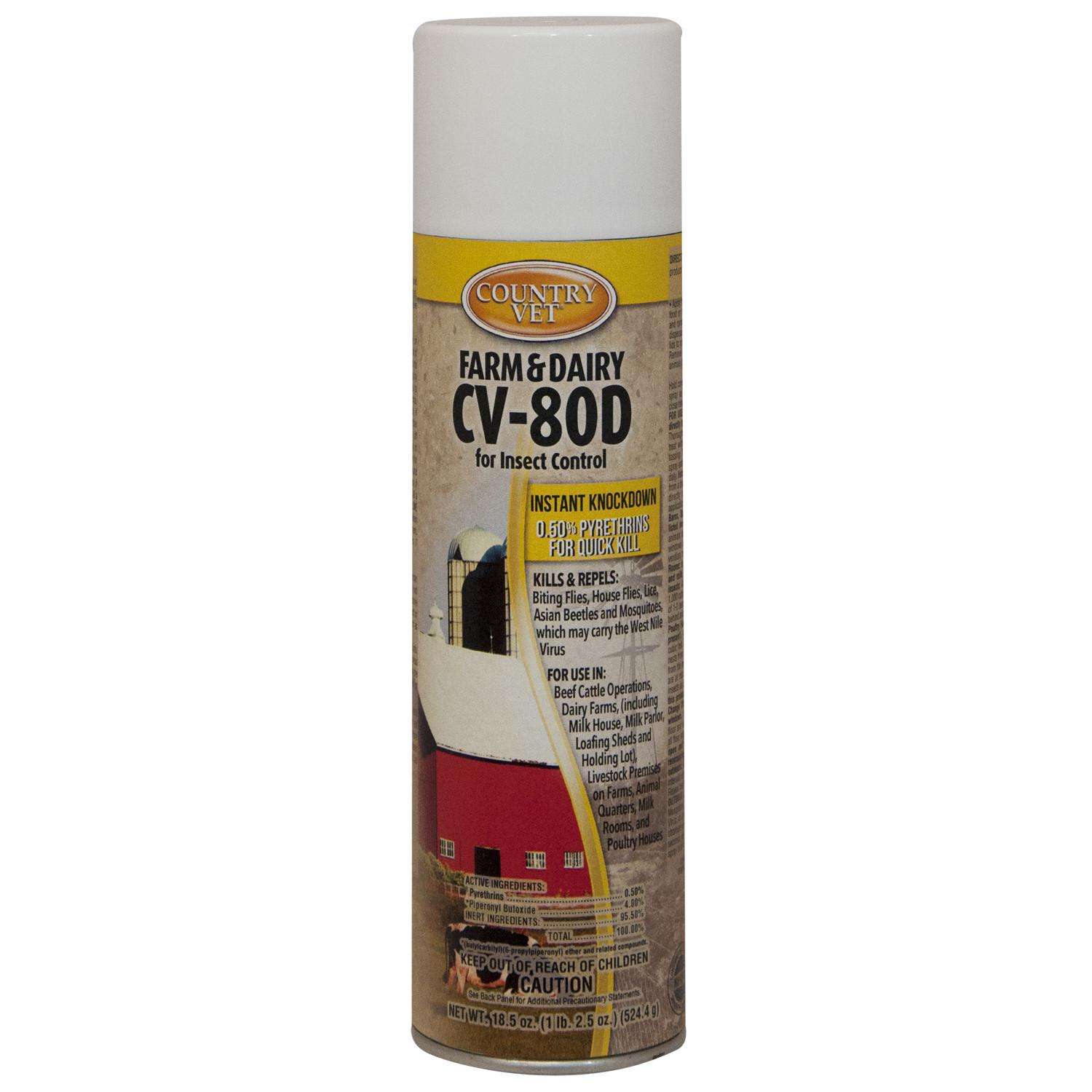  Country Vet Instant Knockdown CV-80D Farm & Dairy Insect Control Liquid 18.5 Oz