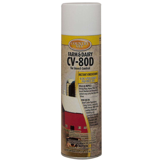  Country Vet Instant Knockdown CV-80D Farm & Dairy Insect Control Liquid 18.5 Oz