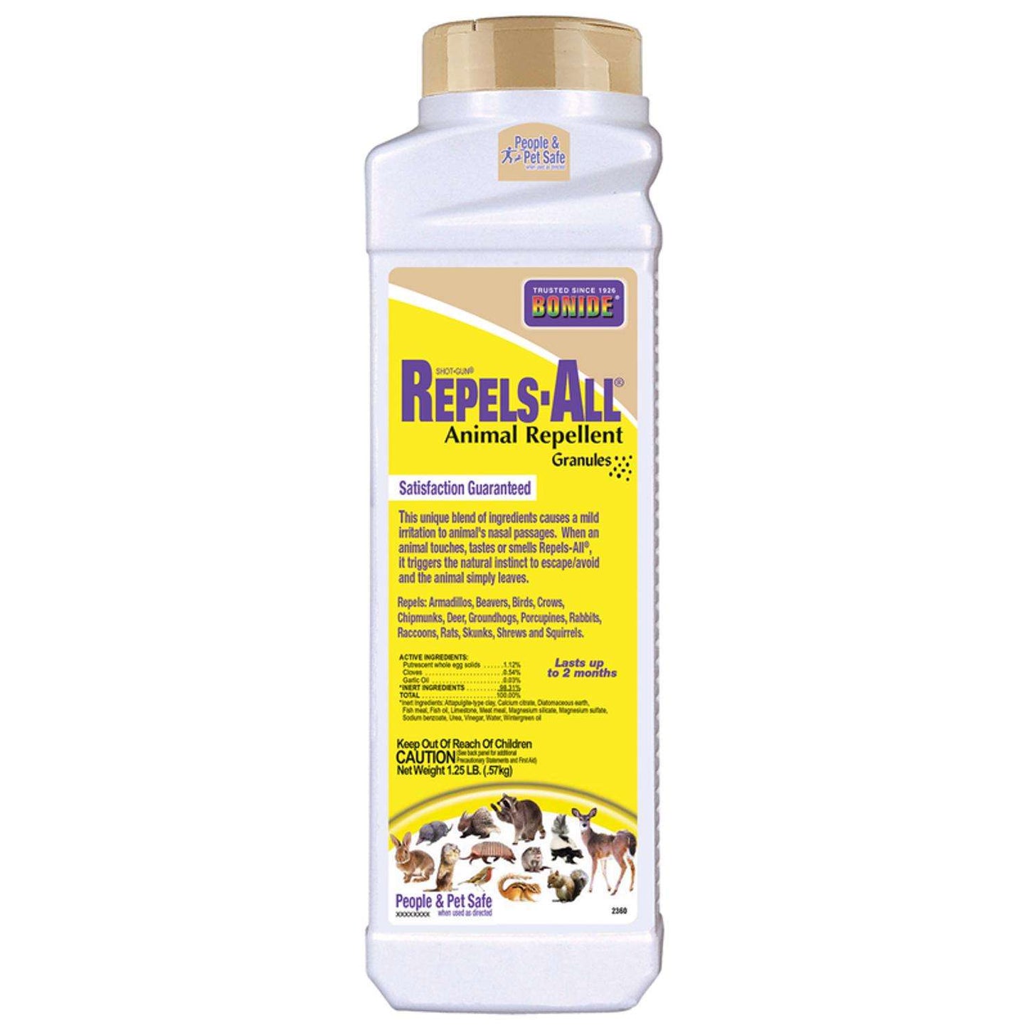 Bonide Repels-All Animal Repellent Granules For Most Animal Types 1.25 Lb