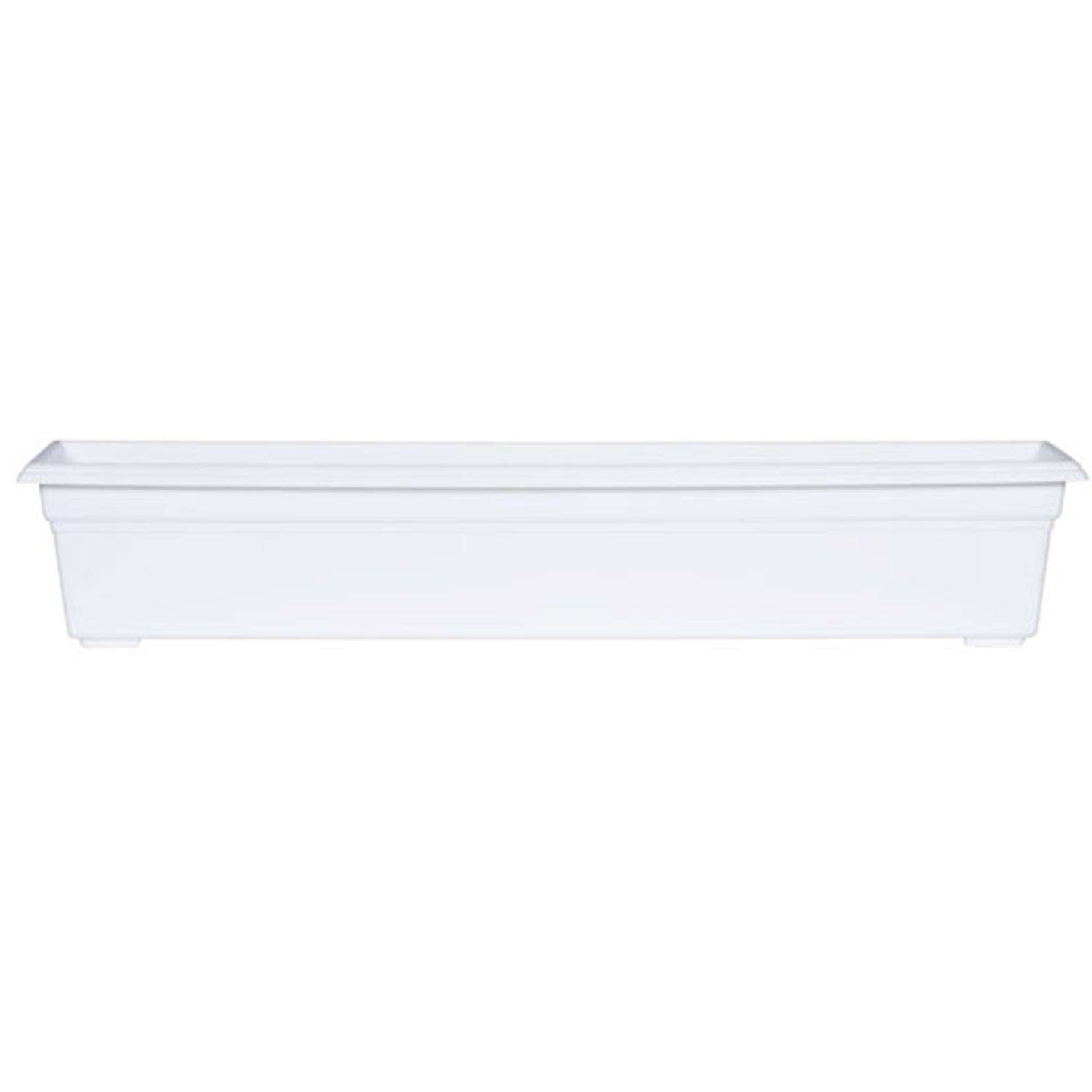  Novelty 6.5 In. H X 8 In. W X 36 In. D X 36 In. D Plastic Countryside Flower Box White
