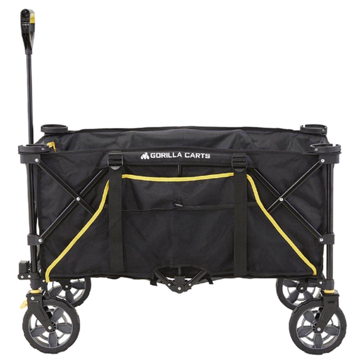  Gorilla Carts Polyester Fabric Folding Utility Wagon 150 Lb. Cap.