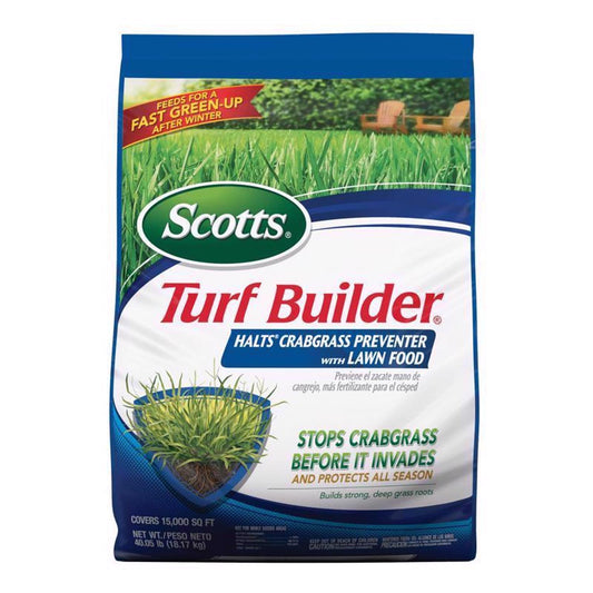  Scotts Turf Builder Halts Crabgrass Preventer Lawn Food For Multiple Grass Types 15000 Sq Ft