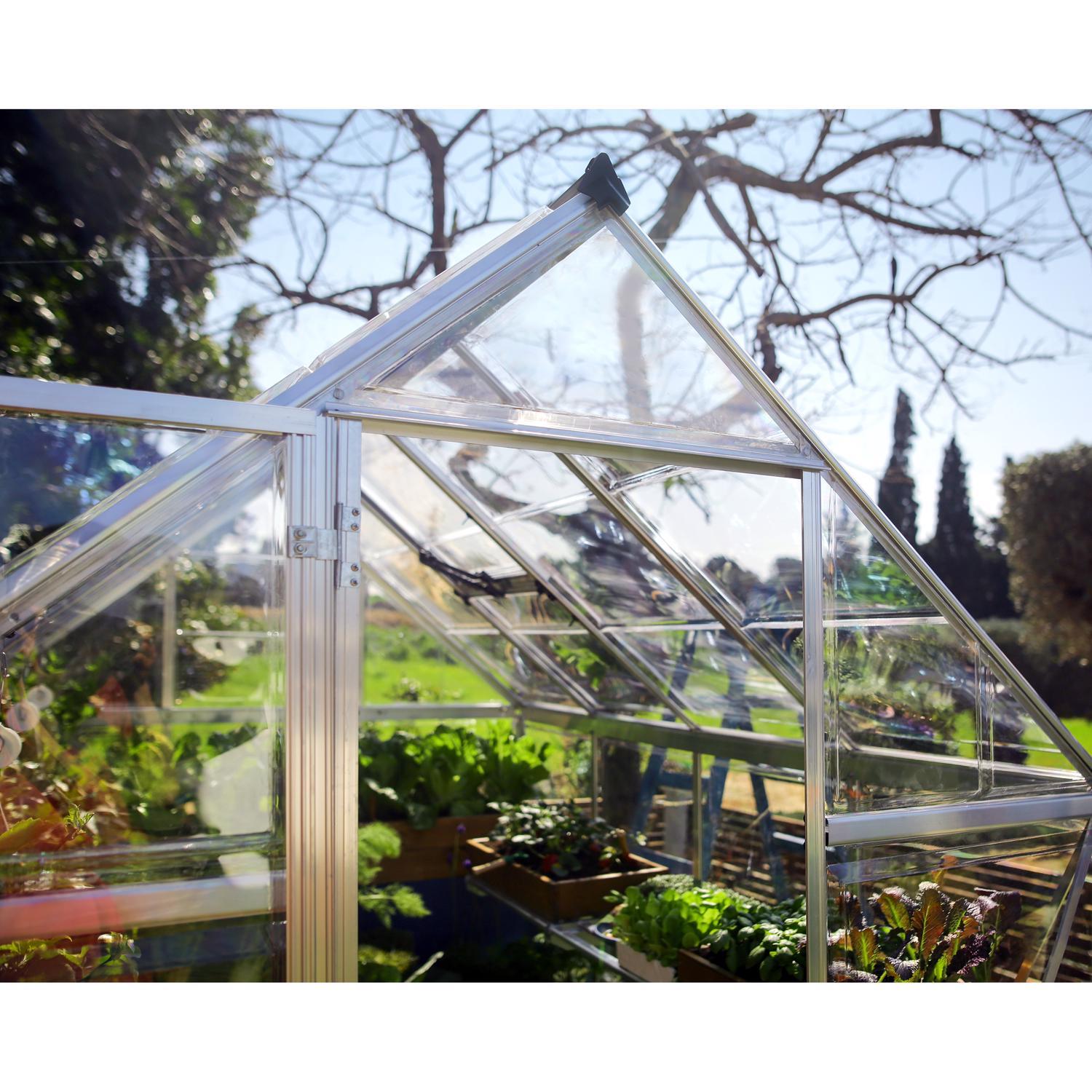  Canopia By Palram Harmony Silver 72.8 In. W X 73.2 In. D X 81.9 In. H Walk-In Greenhouse