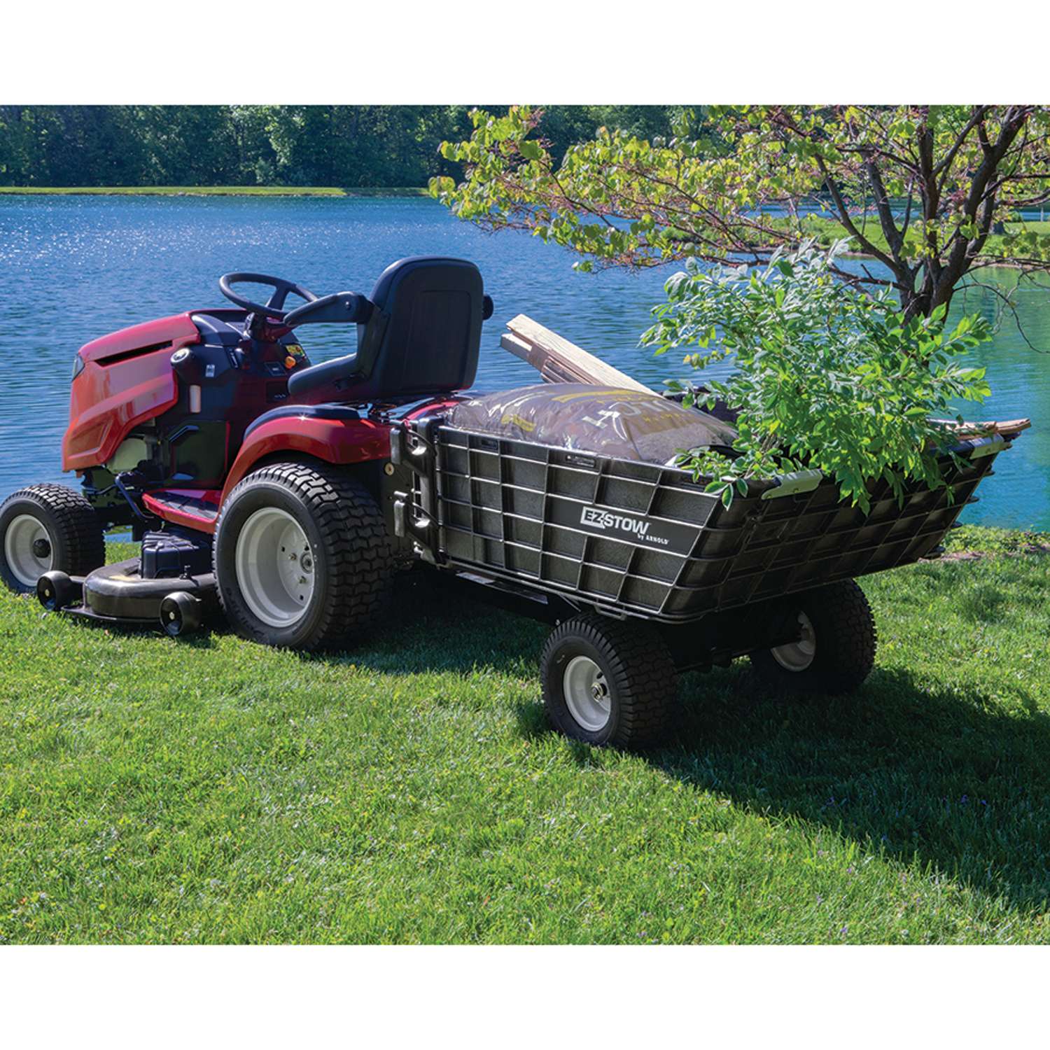  EZ Stow Poly Dump Cart 800 Lb. Cap.
