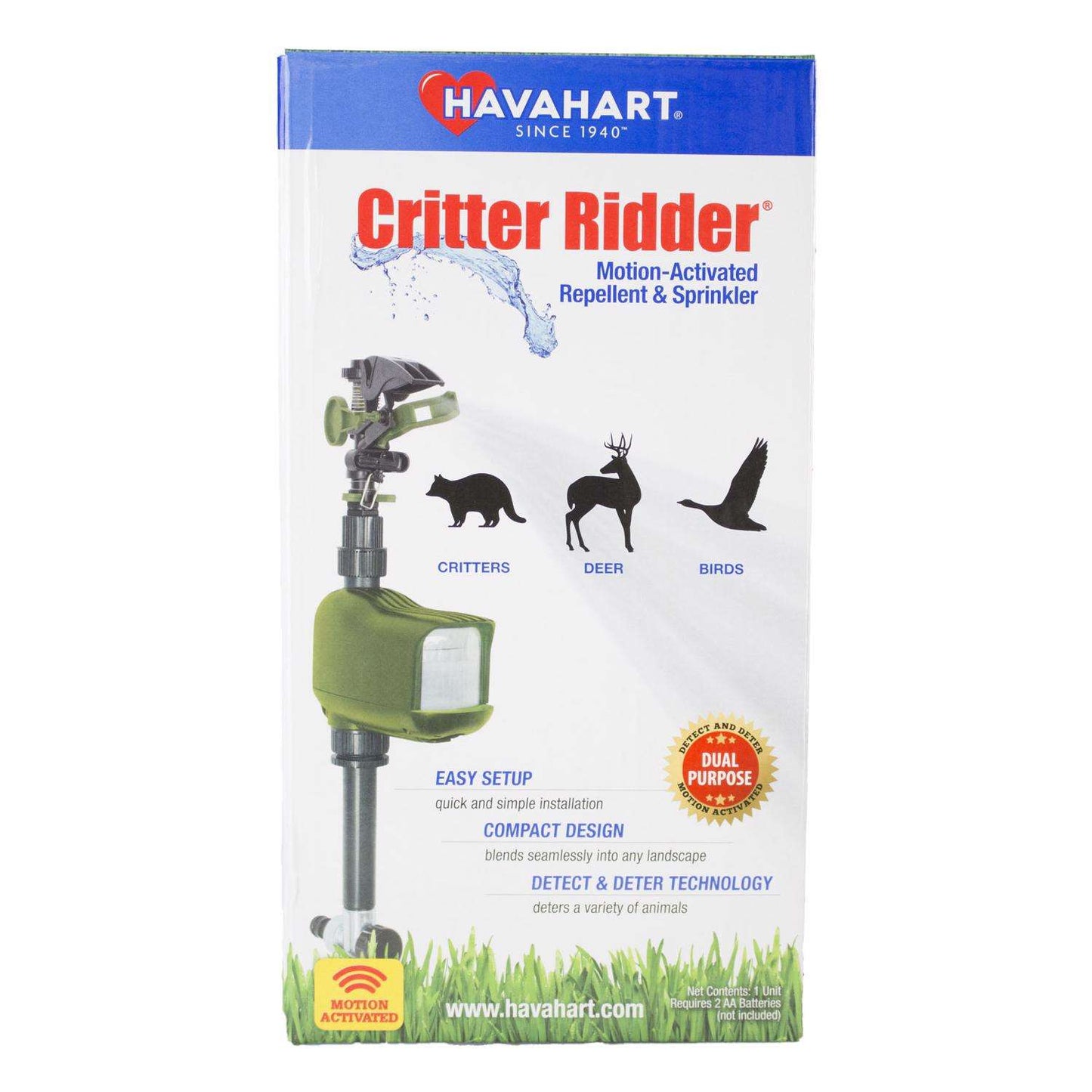  Havahart Critter Ridder Sprinkler Animal Repeller For Outdoor Pests