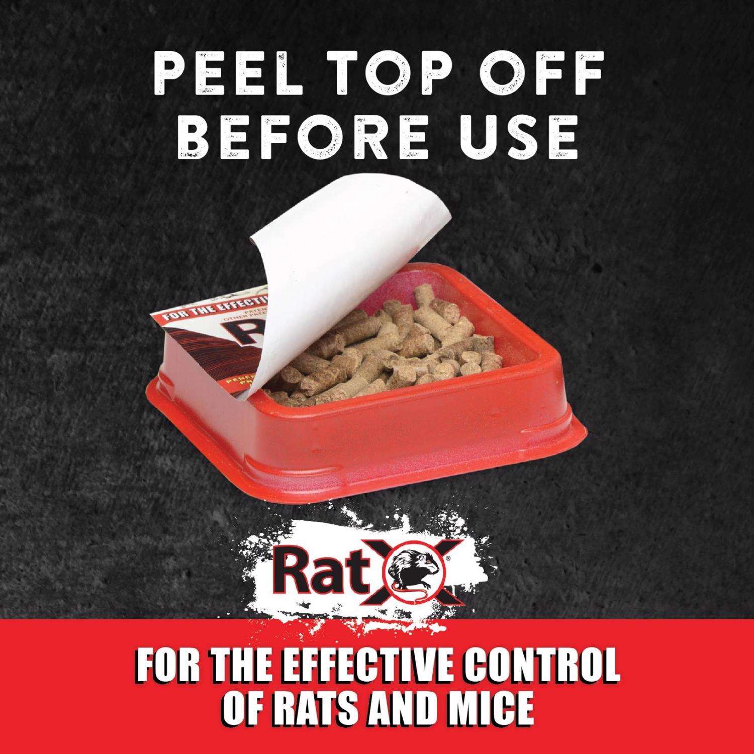  RatX Non-Toxic Bait Pellets For Mice And Rats 6 Oz 2 Pk