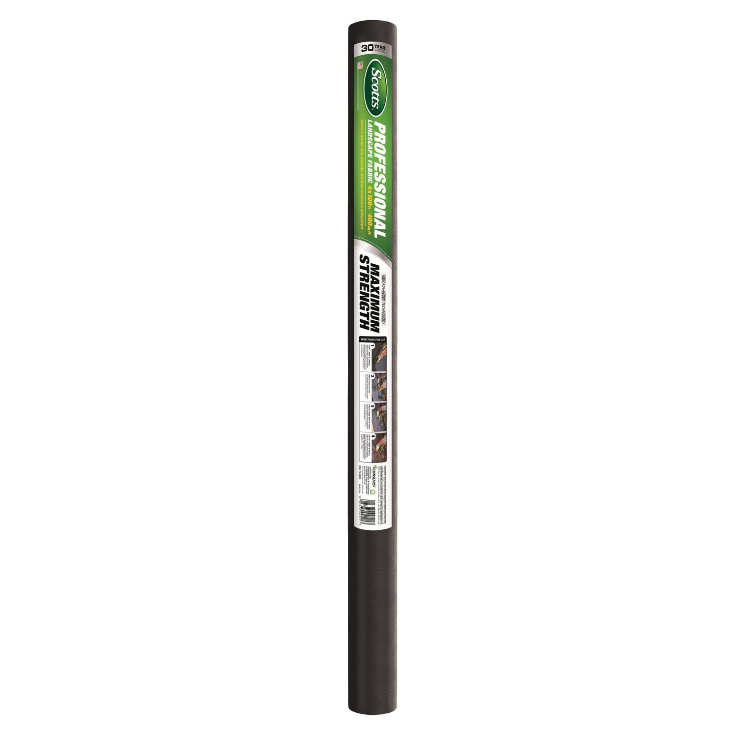  Scotts Professional 4 Ft. W X 100 Ft. L Polypropylene Landscape Fabric