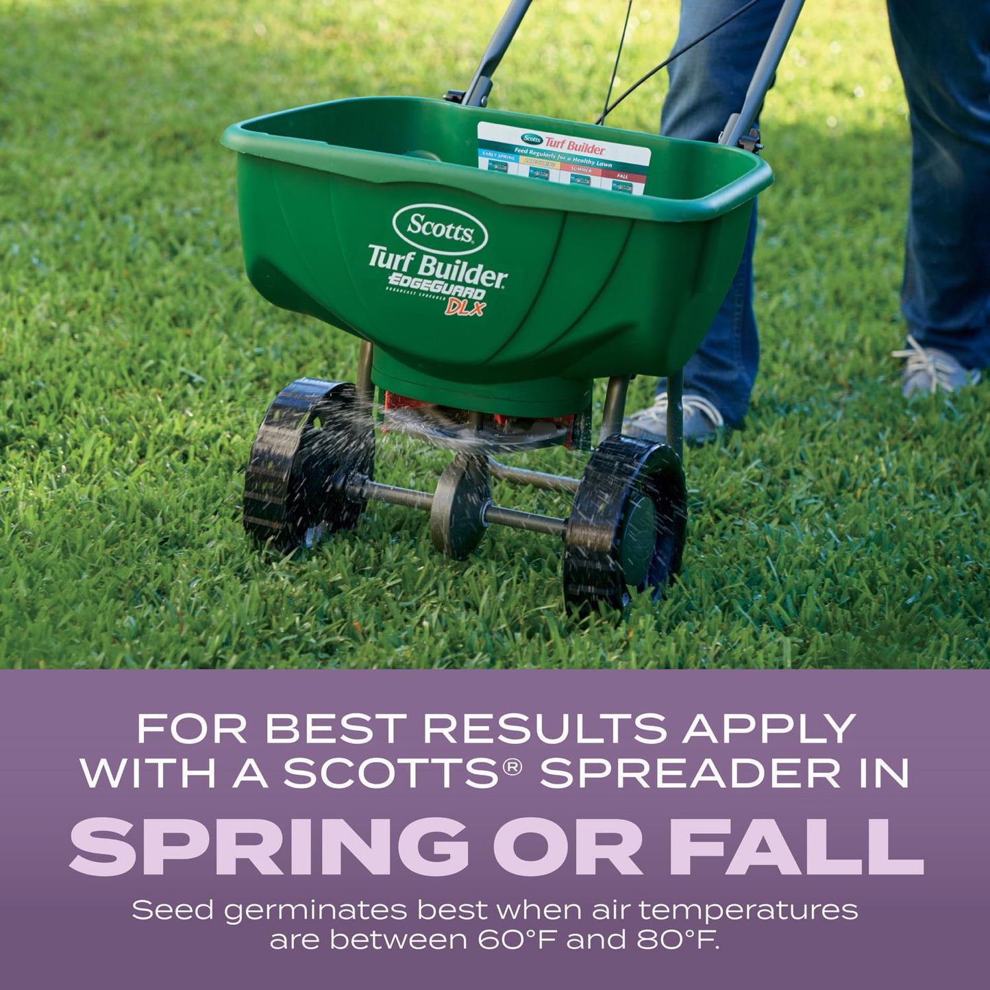  Scotts Turf Builder Perennial Ryegrass Sun Or Shade Fertilizer/Seed/Soil Improver 2.4 Lb