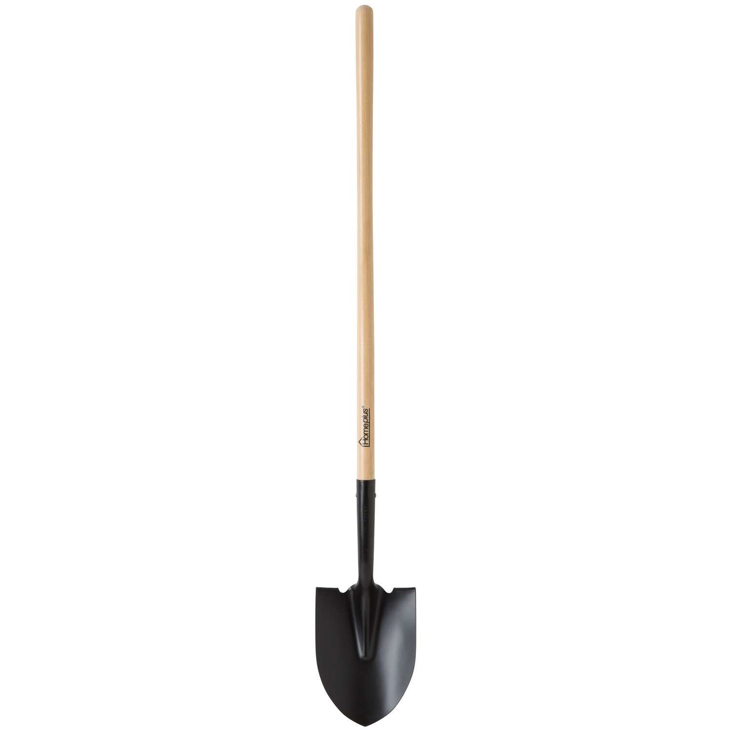  Home Plus+ 56.75 In. Steel Round Digging Shovel Wood Handle