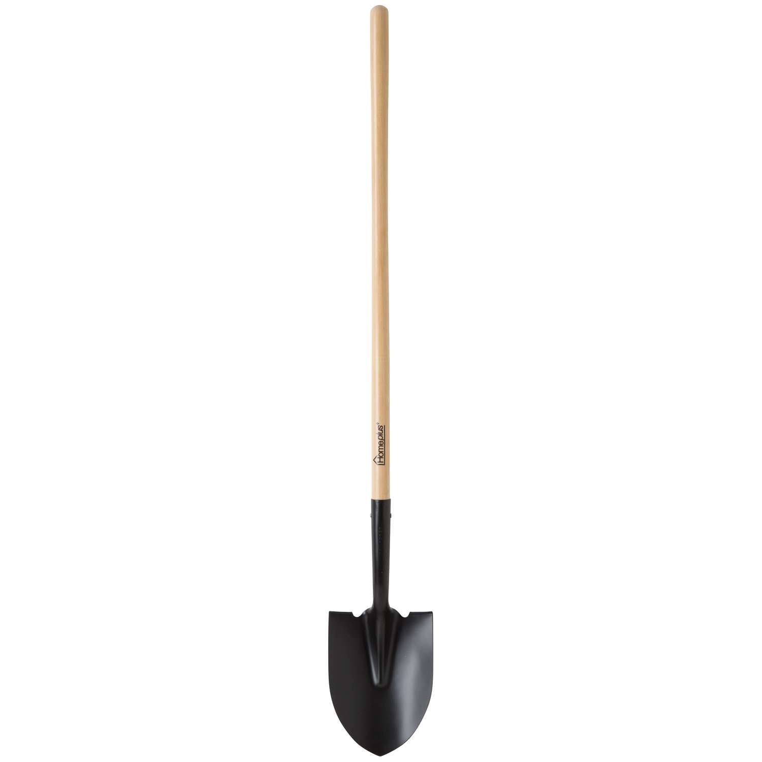  Home Plus+ 56.75 In. Steel Round Digging Shovel Wood Handle