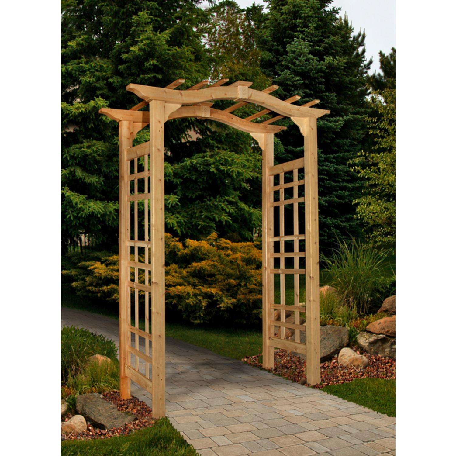  Vita Westwood 85.5 In. H Brown Wood Garden Arbor