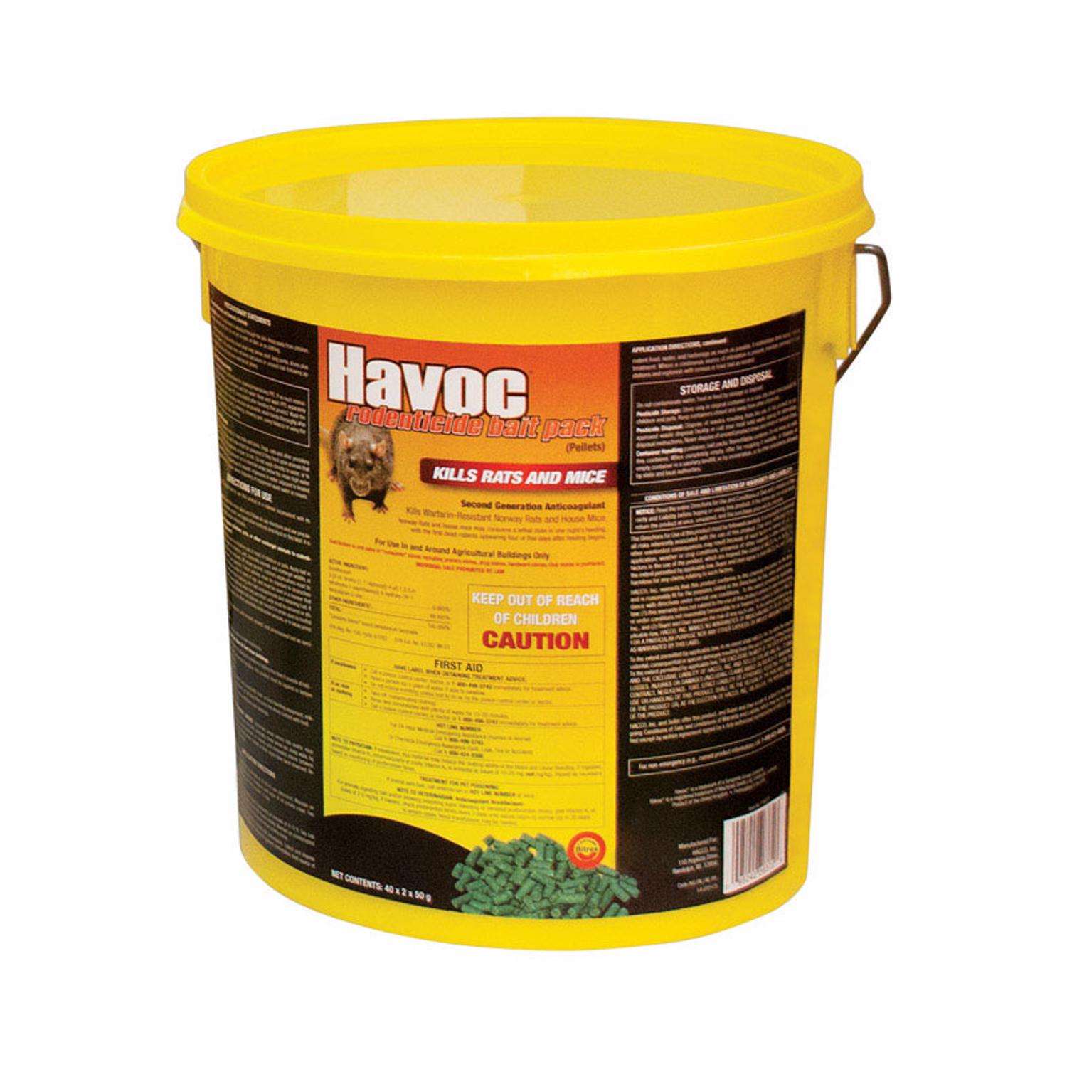  Havoc Bait Pellet Throw Pack For Mice And Rats 8.2 Lb 40 Pk