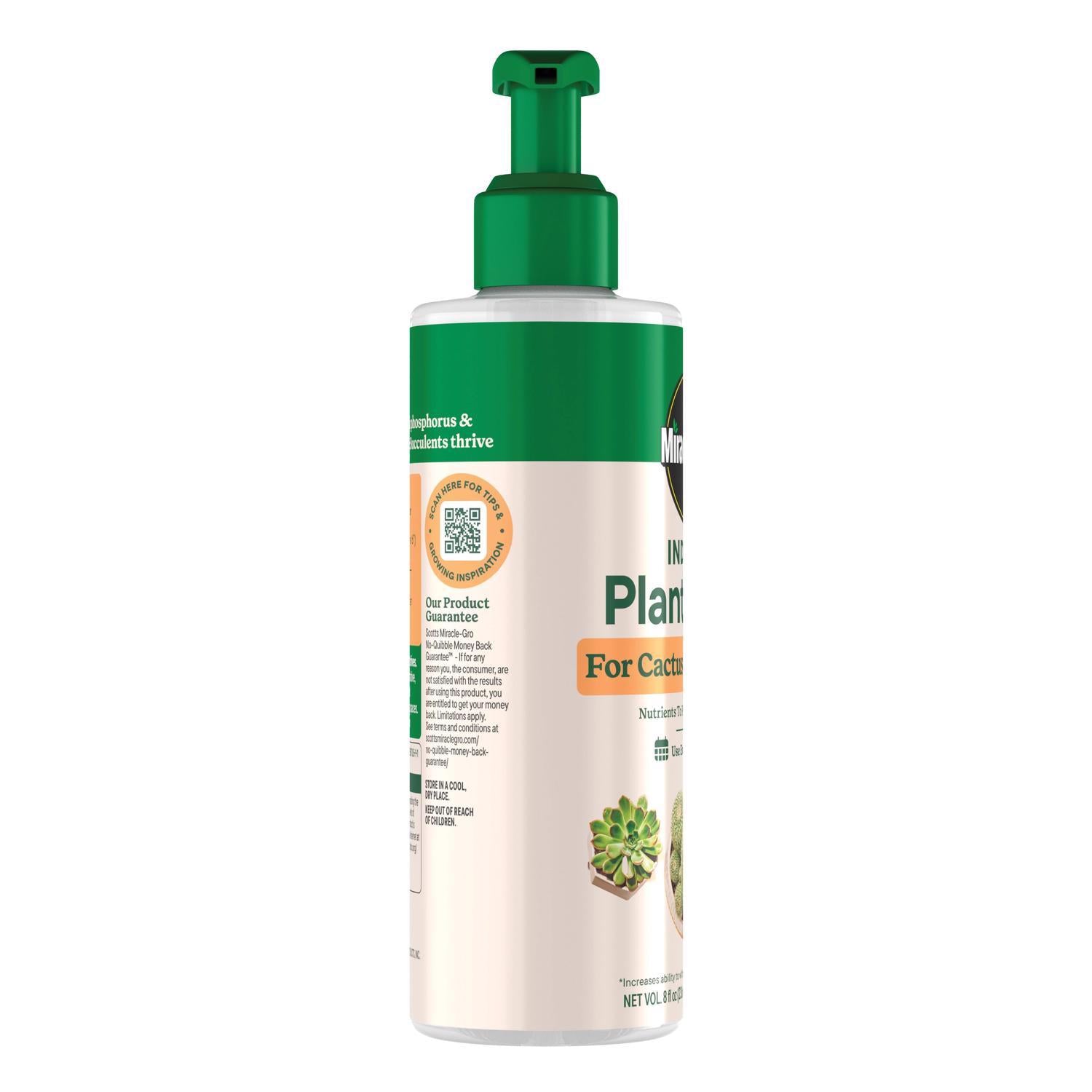  Miracle-Gro Succulent Liquid Cacti, Jade And Aloe Plant Food 8 Oz