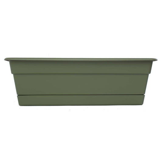  Bloem 5.75 In. H X 30 In. W X 7.5 In. D Plastic Window Box Green