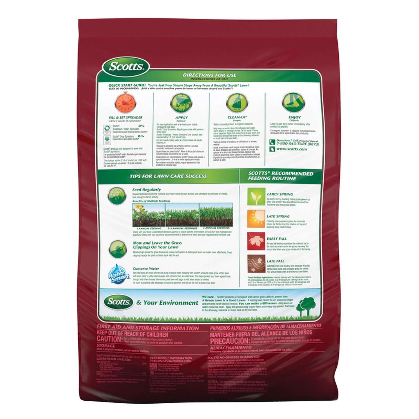  Scotts Turf Builder WinterGuard Fall Lawn Food For All Grasses 15000 Sq Ft