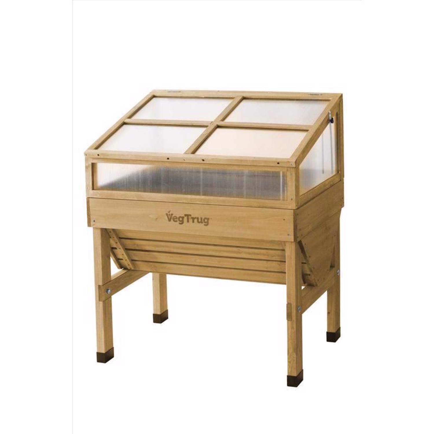  VegTrug Cold Frame Natural 41 In. W X 30 In. D X 18 In. H Raised Bed Greenhouse