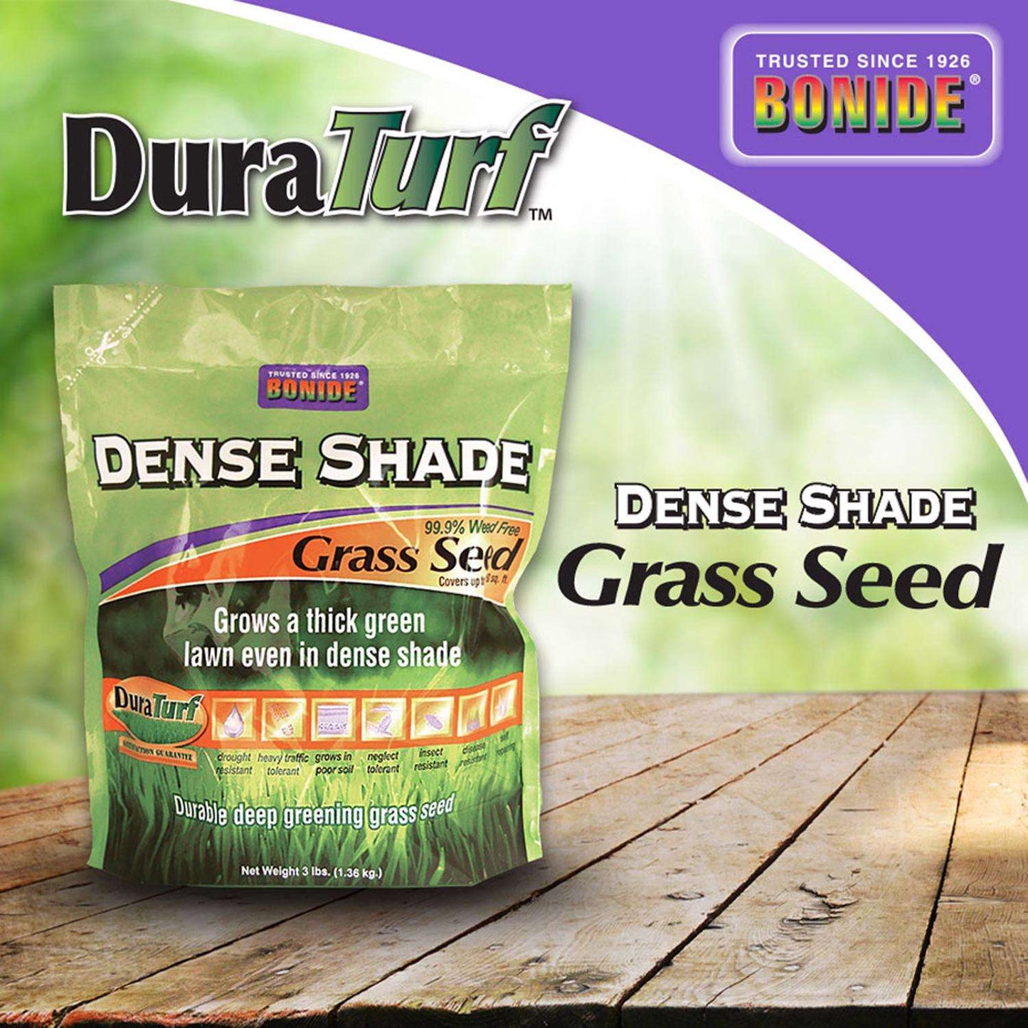  Bonide DuraTurf Mixed Full Shade Grass Seed 3 Lb