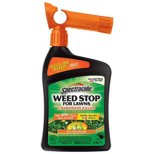  Spectracide Weed Stop Crabgrass Killer RTS Hose-End Concentrate 32 Oz