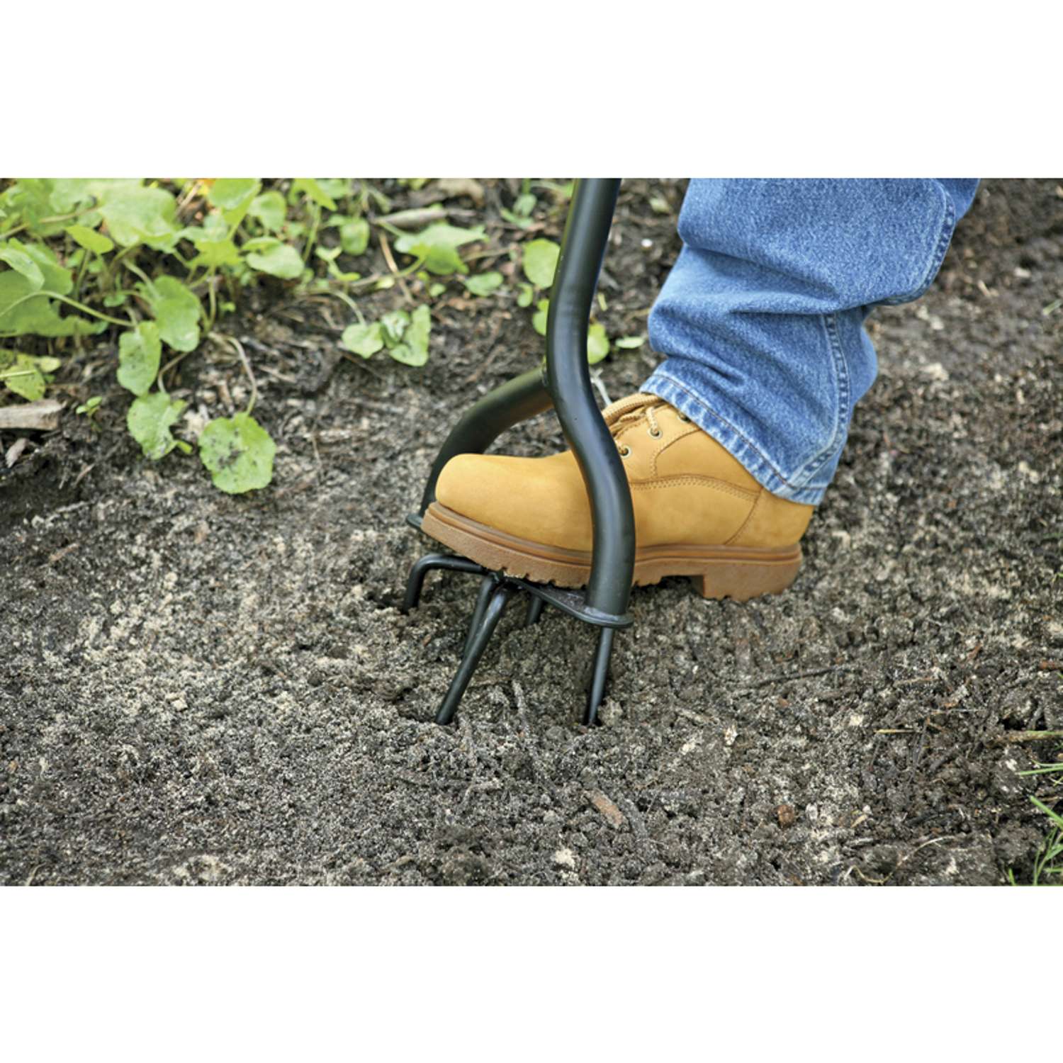  Fiskars 5 Tine Steel Hand Tiller 40 In. Steel Handle