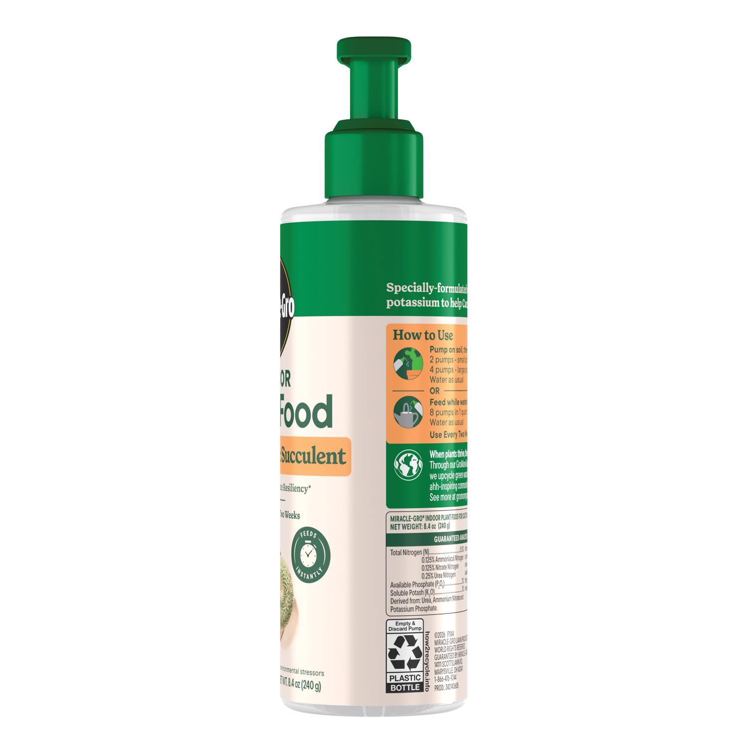  Miracle-Gro Succulent Liquid Cacti, Jade And Aloe Plant Food 8 Oz