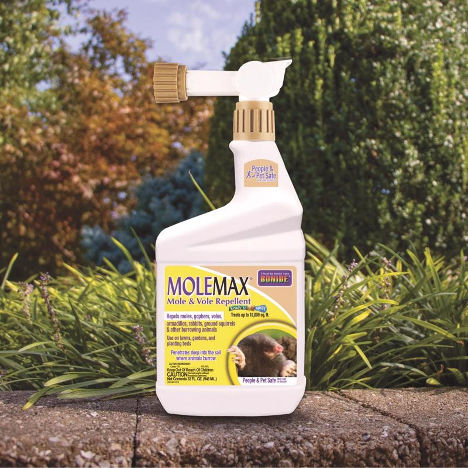 Bonide Molemax Animal Repellent Liquid For Moles And Voles 32 Oz