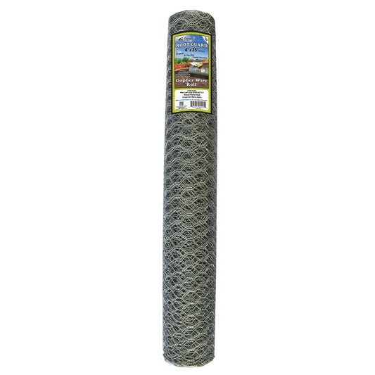  Digger's Root Guard 4 In. H X 25 In. D Silver Coated Wire Gopher Wire Roll