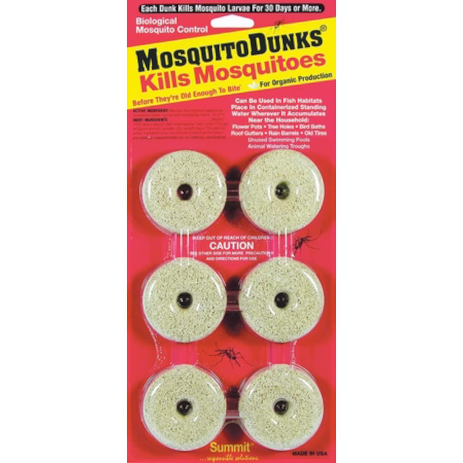  Summit Mosquito Dunks Insect Repellent Solid For Mosquitoes 6 Ct