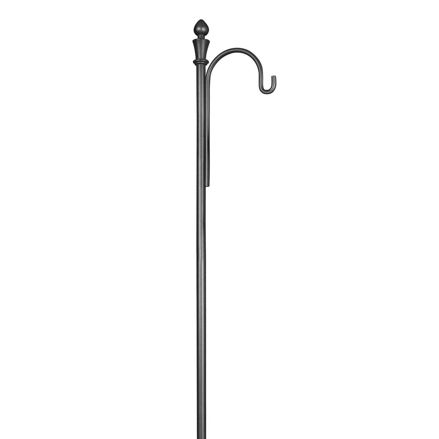  Feit SOLAR FIXTURES Black Metal 48 In. H Shepherd's Hook 1 Pk