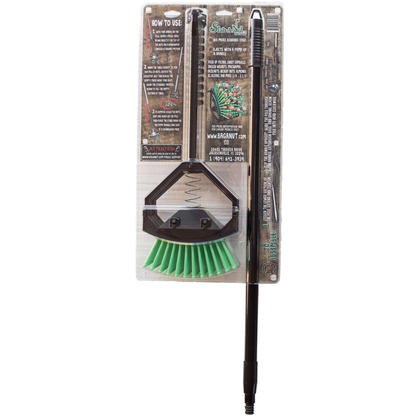  Stab-A-Nut Poly Nut Gatherer Metal Handle