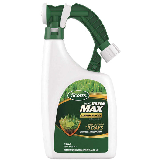  Scotts Liquid Green Max All-Purpose Lawn Fertilizer For Multiple Grass Types 2000 Sq Ft