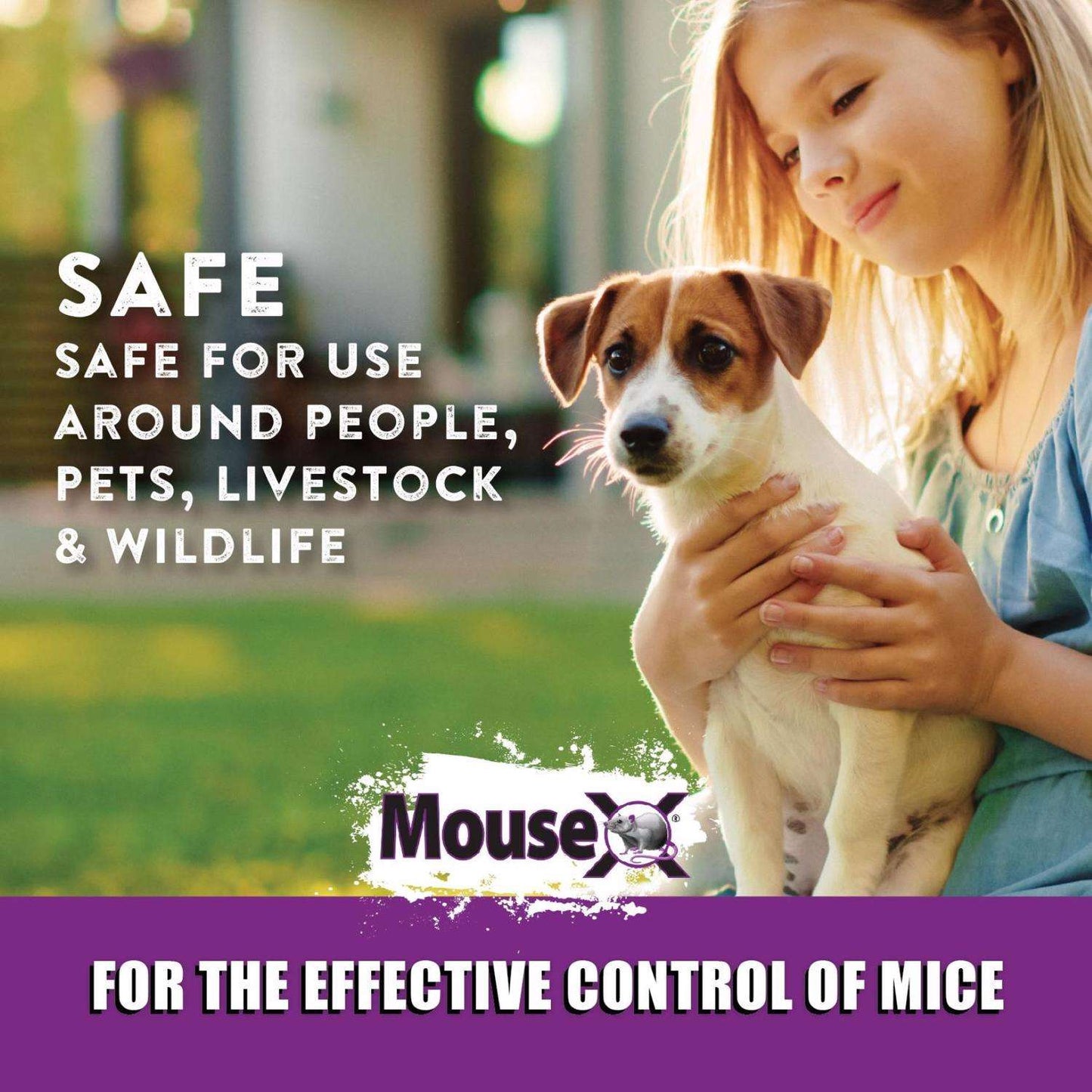  MouseX Non-Toxic Bait Pellet Throw Pack For Mice 12 Oz 6 Pk