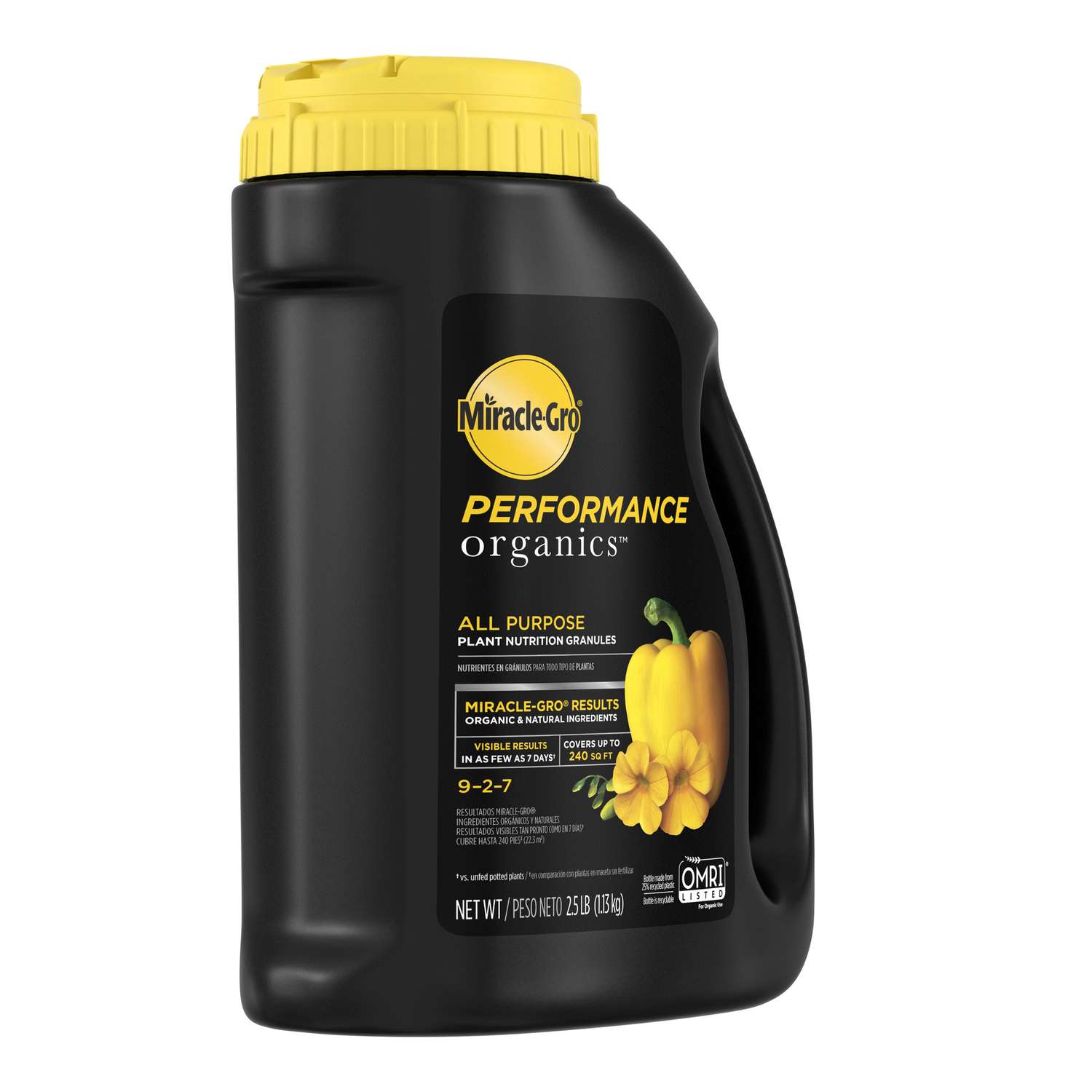  Miracle-Gro Performance Organics Organic Granules Plant Food 2.5 Lb