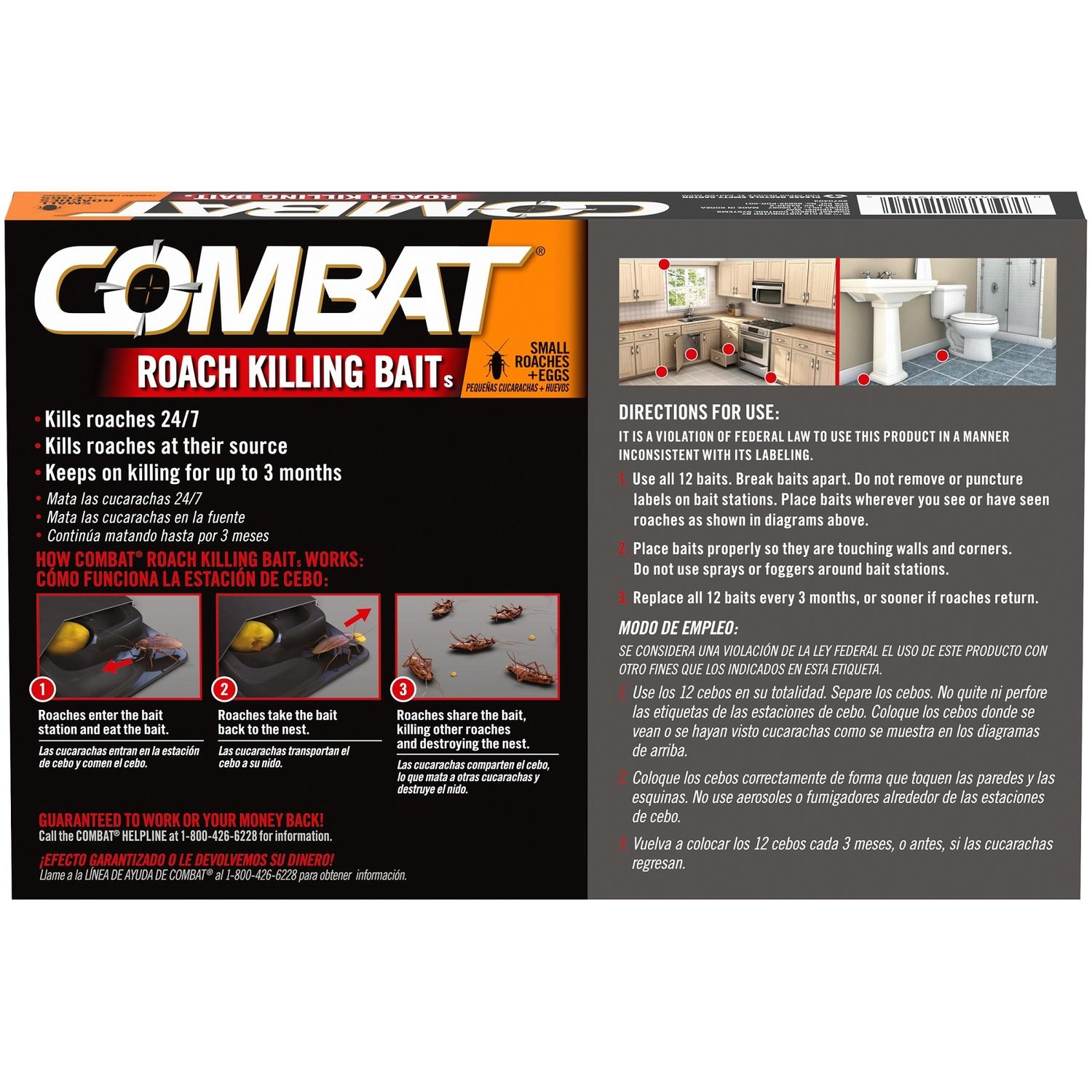  Combat Source Roach Bait Station 12 Pk